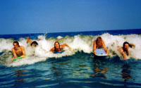 Boogie Boarding in Mazatlan