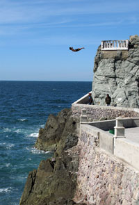 Cliff Diver in Mazatlan