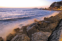 Mazatlan Coastline at Sunset